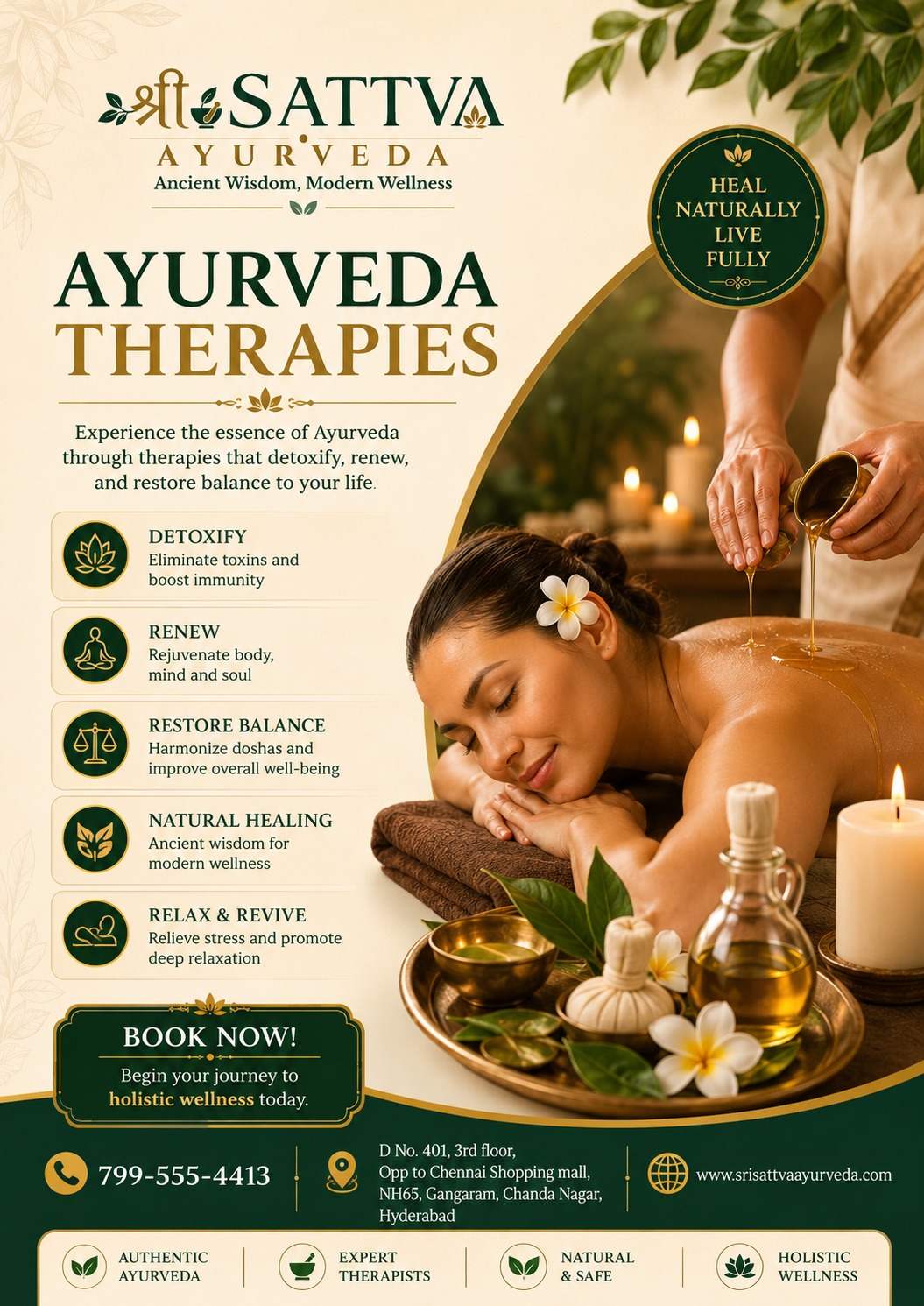 Natural Ayurvedic Massage Therapy for Relaxation and Healing