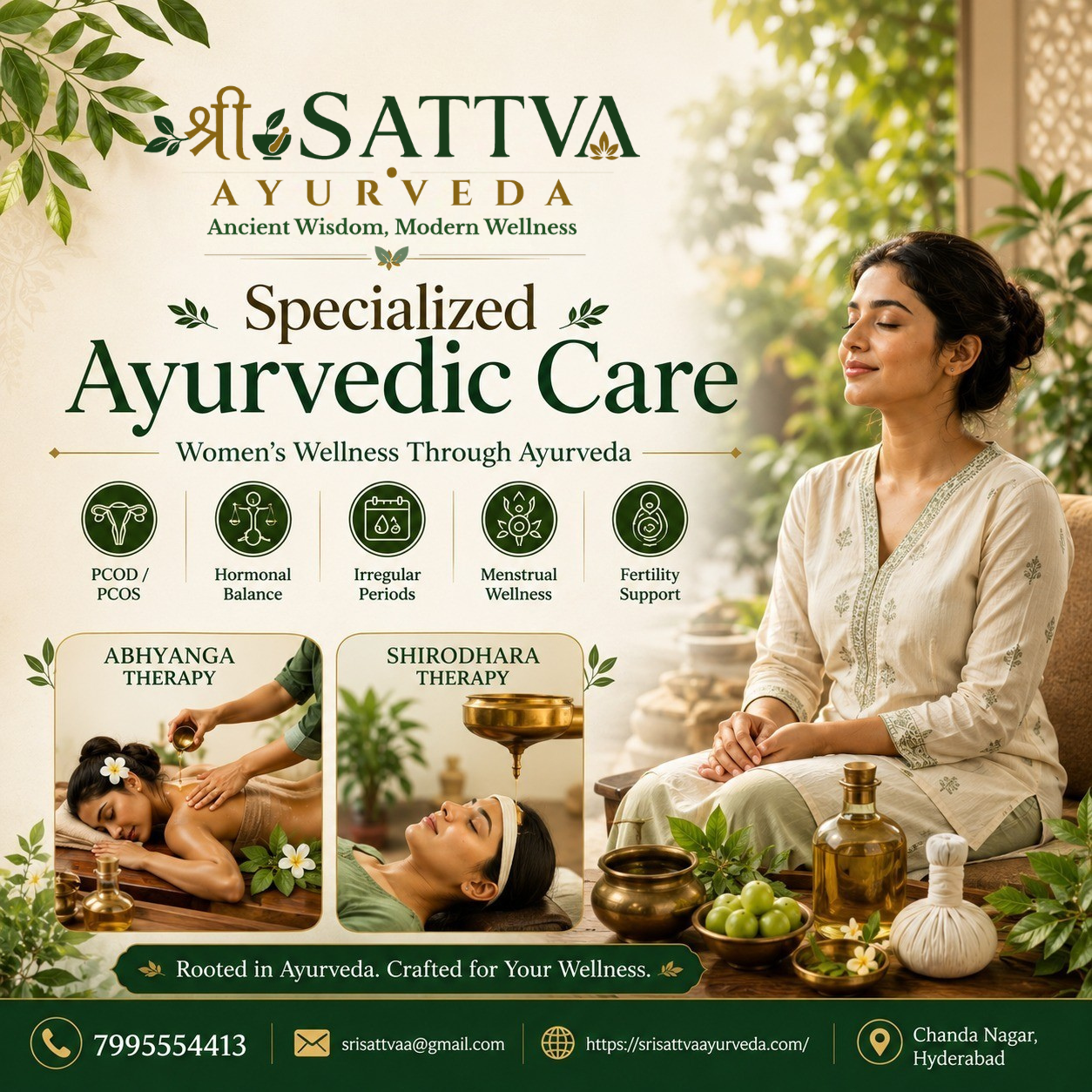 Best Abhyanga Full Body Massage in Hyderabad | Sri Sattva Ayurveda