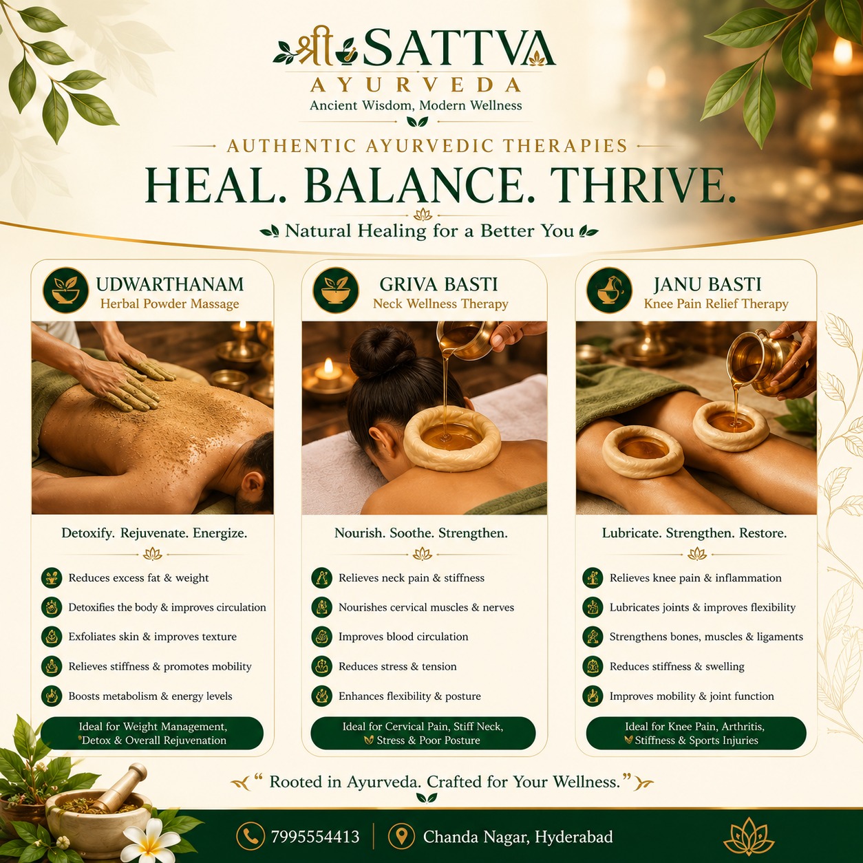 Ayurvedic Treatment for Back Pain Hyderabad | Sri Sattva Ayurveda