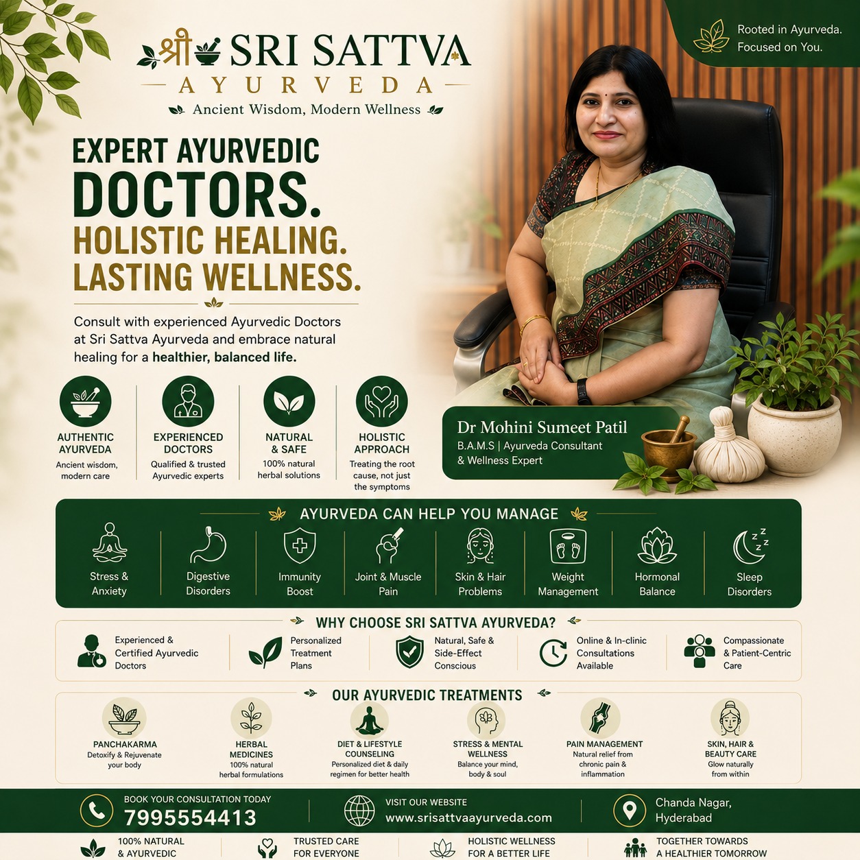 Personalized Ayurvedic Doctor Consultation in Hyderabad | Sri Sattva Ayurveda